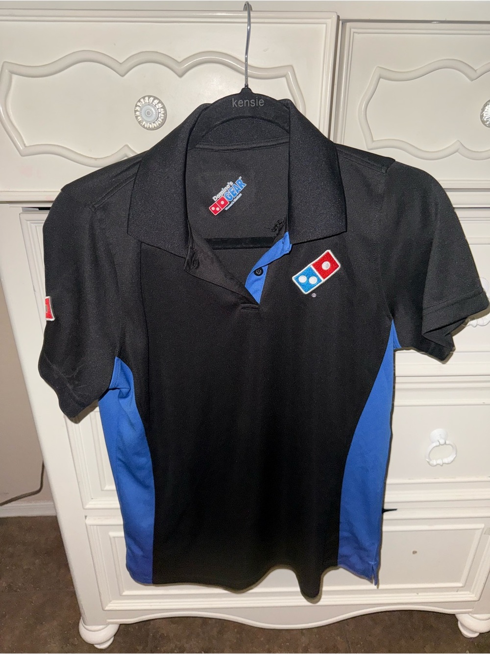 Women’s Black & Blue Polo Shirt